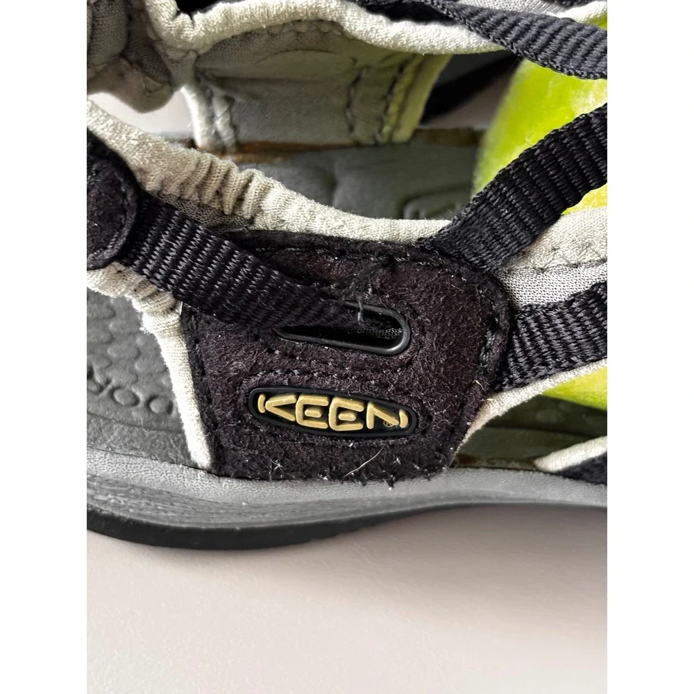 Keen Newport H2 Kids Waterproof Sandals Black Lime Green Bungee Hiking Shoes